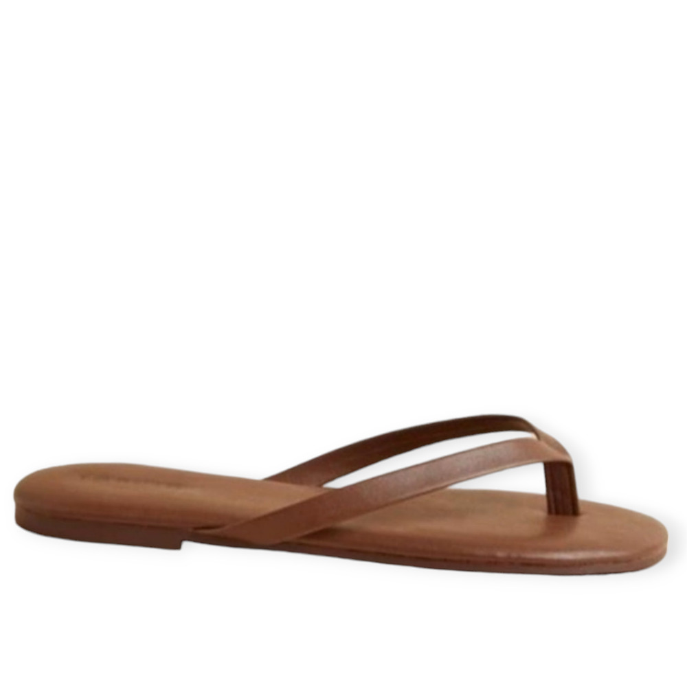 TORRID SHOES SIZE 8 Sunnie Flip Flop (WW) Womens Brown Sandals Beach Wear